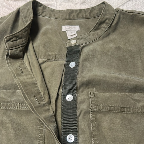 J. Crew Olive Green Short Sleeve Dress size S - Picture 5 of 6